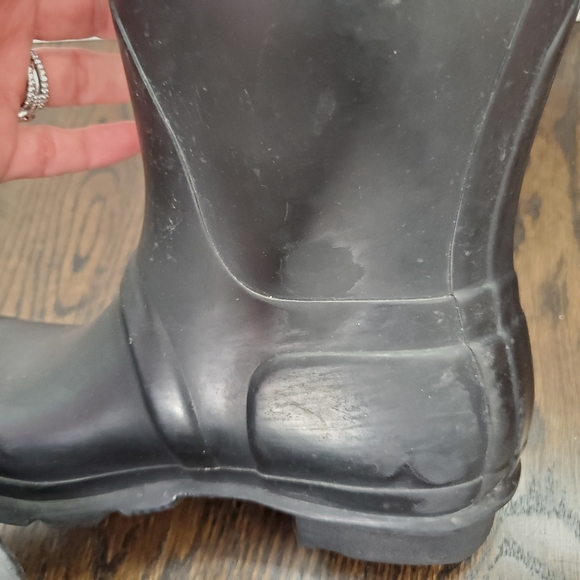 Hunter Black Tall Rain Boots Women's Size 5 - Picture 4 of 5